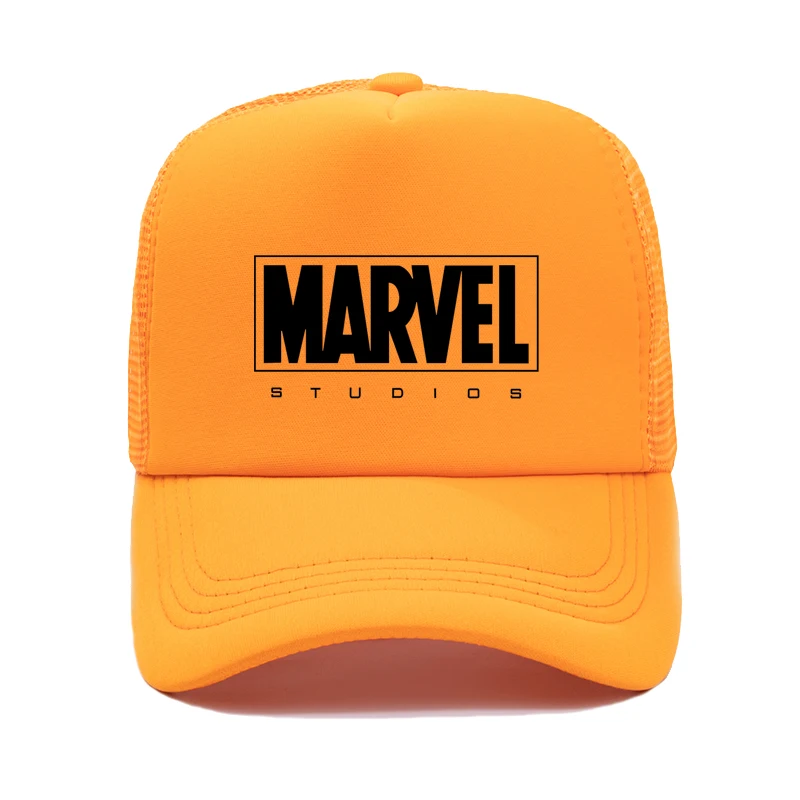 color10 Бейсбольная кепка с надписью MARVEL s, Регулируемая Кепка для отдыха, Кепка с сеткой, модная мужская и женская кепка с сеткой - Цвет: color10