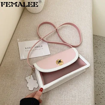 

Korean Fashion Laser Square bag Macaron Color Translucent Cross-body bags Women's Designer Handbag Simple Shoulder Messenger Sac