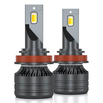 

3 color temperature H11 H7 H4 H1 9006 9005 9012 LED headlight bulbs 100W pair 8000LM 6000K, bright headlights fog bulb
