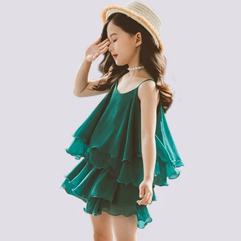 

Clothes For Girls Vest + Short 2PCS Costume For Girls Solid Color Kids Clothes Girls Teenage Children's Tracksuit