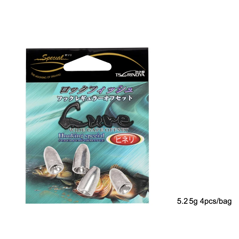 TSURINOYA вольфрамовые рыболовные грузила 1,7 г 3,5 г 5 г 7 г пулевидные грузила для рыбы техасское снаряжение рыболовное аксессуары снасти инструмент