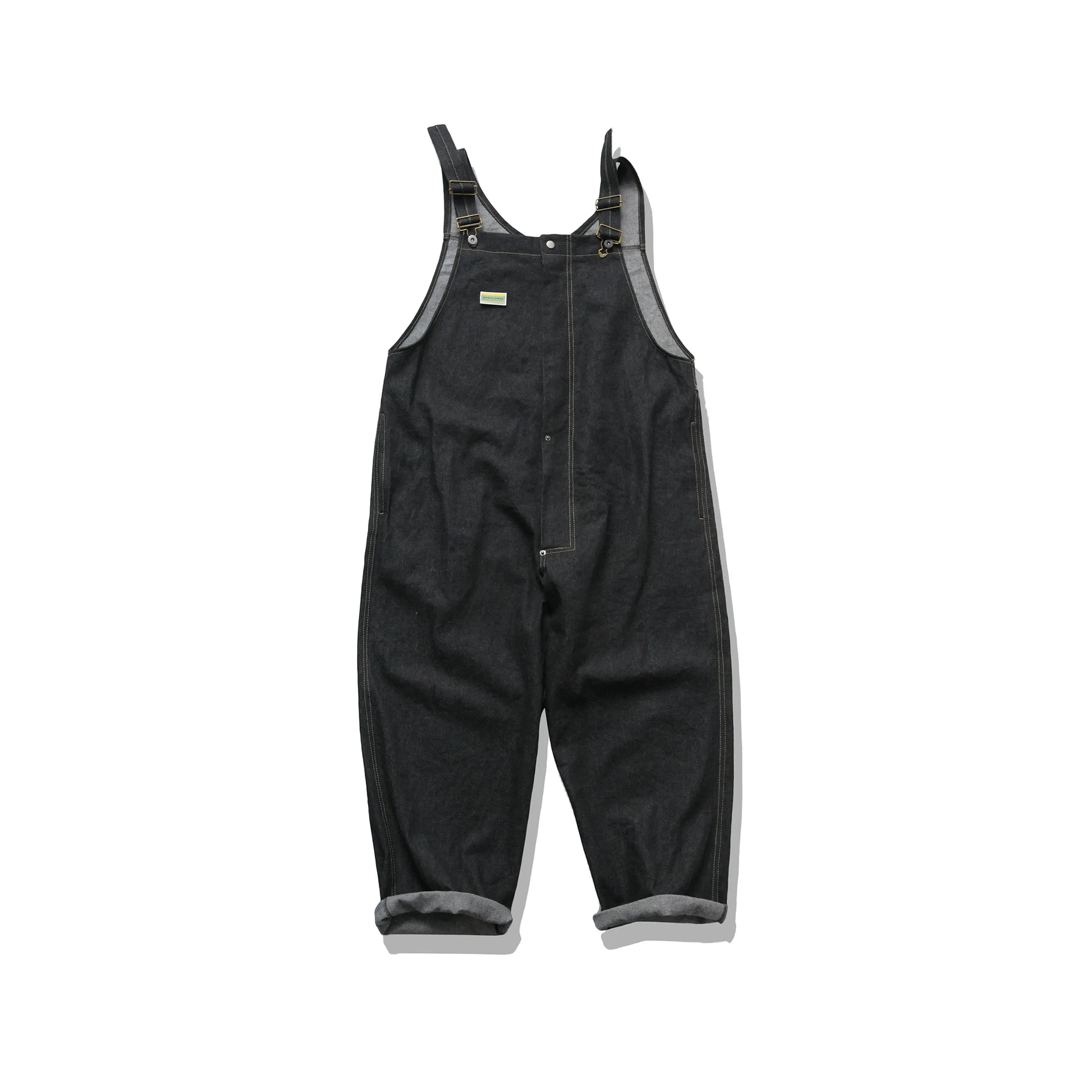 

Japanese-style Cowboy Working Bib Top Pants Loose-Fit Pants