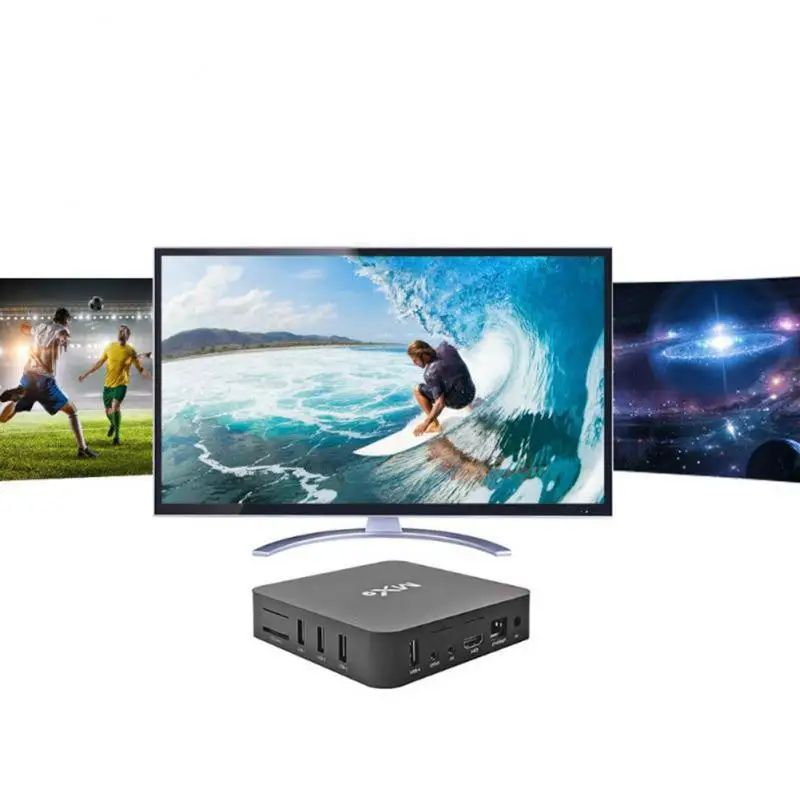 2020 Новый MX9 4K четырехъядерный 1 Гб RAM 8 ROM Android 4 TV BOX 2 0 HD HDMI SD слот ГГц WiFi