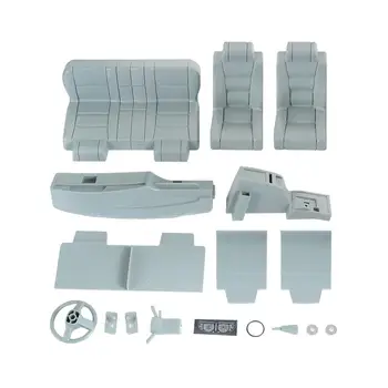 

RC Car Shell Body Interior Kit Electric Steering Wheel for Land Cruiser LC80 Pajero for 1/10 RC Crawler Car TRX4 SCX10