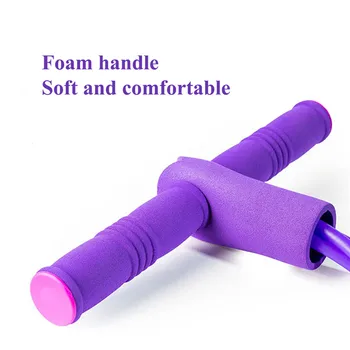 

Hot! Two-leg Resistance Bands 4 Tubes Fitness Yoga Latex Pedal Exerciser Sit- Up Yoga Fitness Gear Leg Pull Pedal Exerciser