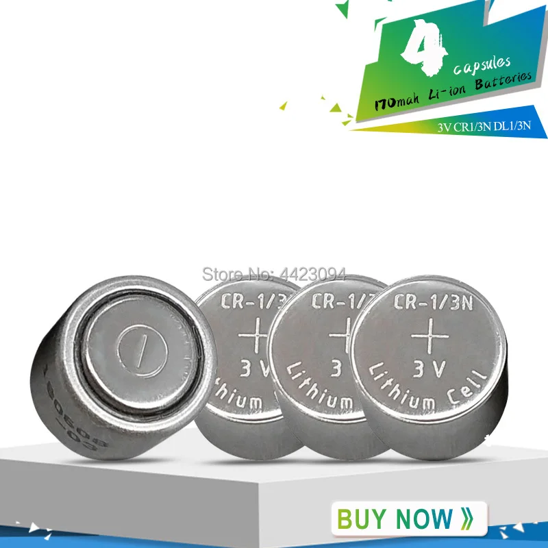 4PCS 3V CR1/3N CR 1/3N Lithium battery cell 170mah M6 M7 DL-1/3N CR13N dry primary batteries Battery | Электроника