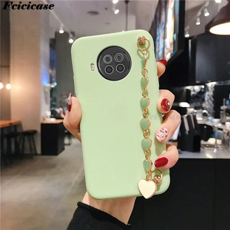 xiaomi leather case color Love Bracelet Case For Xiaomi Mi 10T Lite Silicone Soft TPU Cover For Xiaomi Mi 10T Pro Mi10T Pro 5G Phone Bags cases for xiaomi blue