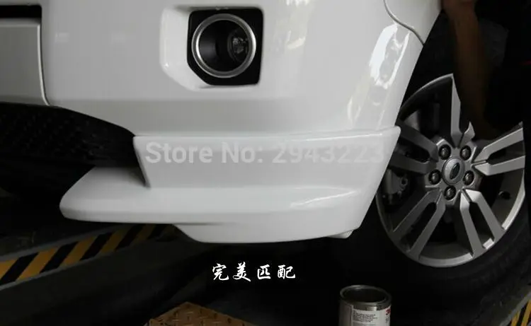2007-2016 ABS Unpainted Color Front Corner Bumper Skid Lip Protector Guard Covers 3Pcs For Land Rover Freelander 2 Car Styling