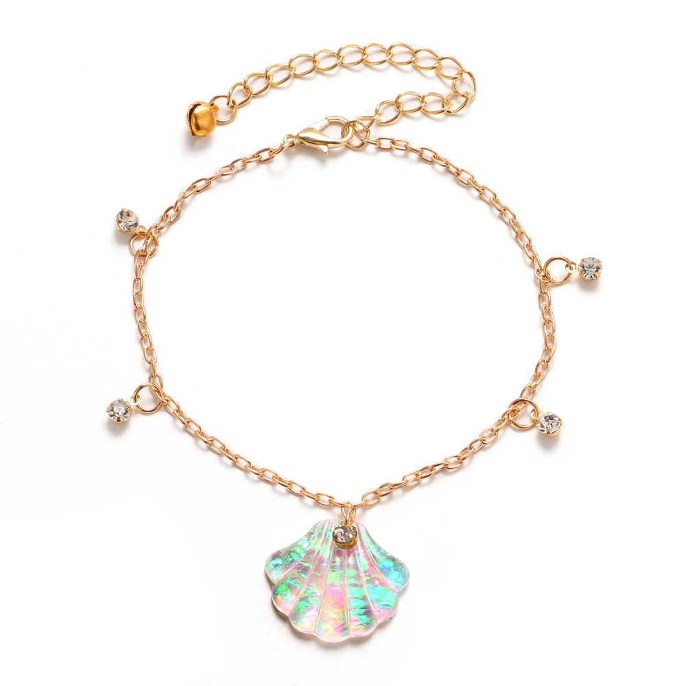 Простое сердце лодыжки слоистый Кулон ножной браслет из бисера ноги ювелирные изделия летние пляжные браслеты на ногу на лодыжке браслеты для женщин ноги цепи - Окраска металла: F184