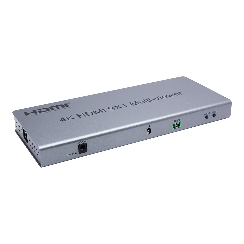 4K 30Hz HDMI 9X1 Мульти-Просмотр HDMI бесшовный коммутатор 9 в 1 выход в режиме реального времени поддержка мультипросмотра 11 режимов бесшовное переключение