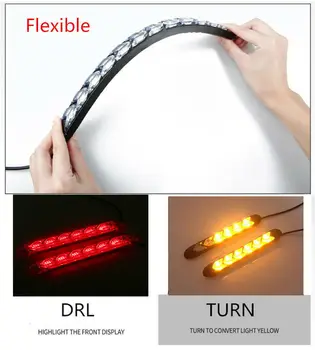 

Strip Daytime running lights Sequential Flowing Rubber 5000K-6000K Parts