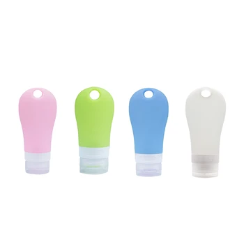 

90ml Portable Silicone Refillable Bottle Empty Travel Lotion Shampoo Cosmetic Squeeze Containers