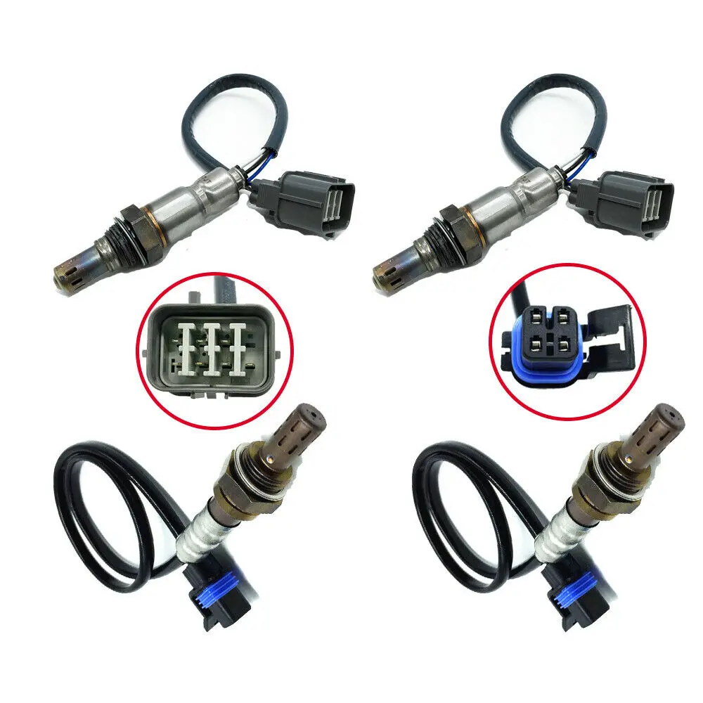 

4pcs Upstream+Downstream Oxygen Sensor 234-5110 234-4818 12597449 12590035 12616203 For Cadillac 2004-2006 SRX/2005-2007 CTS STS
