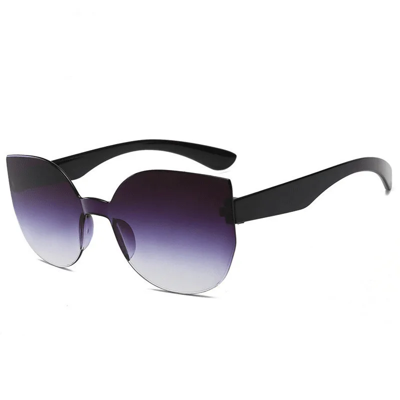 

2020 New Style Metal Cat's Eye Sun Glasses European And American-style Large Frame Women Sunglasses Men Cross-mirror Stylish