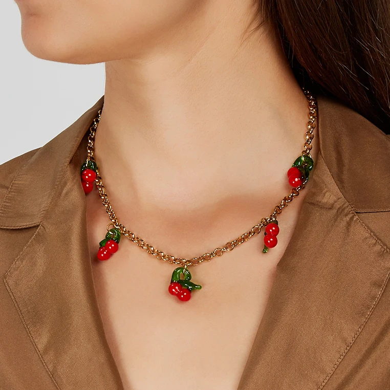 links chain 24k gold plated necklace 