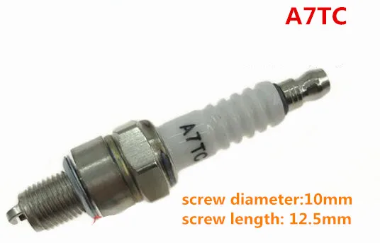 AZGIANT Свеча зажигания мотоцикла A7TC/D8TC BM6A/Z4C/F7TC/F5TC/CR8E/CR9E CR6E CR7E CR8E B8RTC CR9E B7c - Цвет: A7TC C7HSA same
