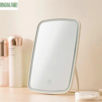 

LED Fill Light Makeup Mirror Nordic Home HD Cosmetic Mirror Creative Portable Desktop Looking Glass Simple Bedroom Beauty Mirror