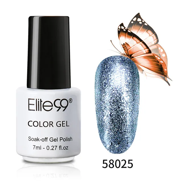 Elite99 7ml Platin Farbe Nagellack Gehärtet Mit UV LED Lampe Lange Anhaltende Glitter Perle Farbe UV LED Nagel gelpolish Lack