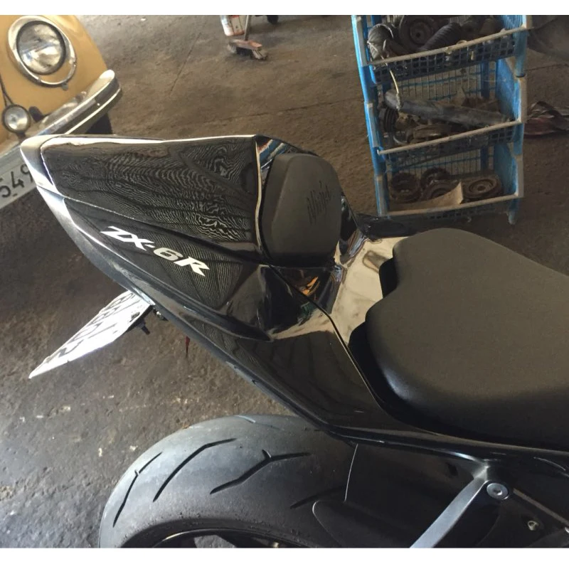 Seat Fairing オートバイリアシートフェアリングカバーカウルフィット川崎ZX6R ZX10R 2019-2020レッド Motorcycle Rear Seat Fairing Cover Cowl Fits