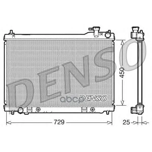 Радиатор Системы Охлаждения Infiniti: Fx35 03-08 Denso арт. DRM46100