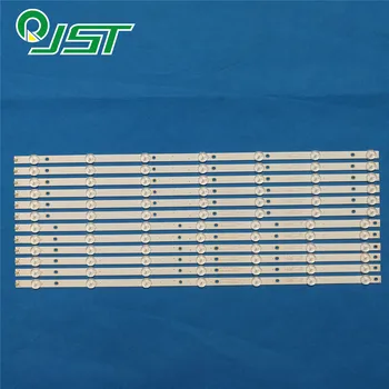 

100% New 12pcs/Kit LED strips for TOSHIBA 55 TV 55L621U K55WDR 4708 K55WDR A1213K21 Type A K55WDR 4708 K55WDR A1213K31 Type B