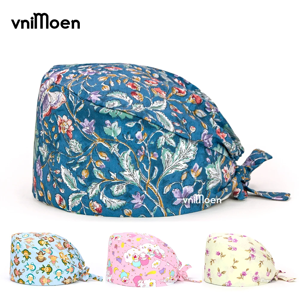 Pet Doctorum Cappello Stampa Floreale Chirurgie Clinique Cappellini Cappello Ospedale Del Cappello Della Stampa Della Ragazza Nutrix Accessori Prezzi 