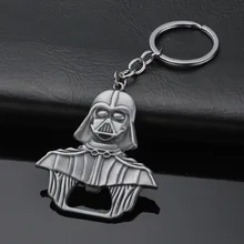 Darth Vader Bottle Opener Keychain Alloy Beer Jewelry Toy Black Key Star Wars Darth Vader Openers for Kitchen Bar Metal Tools famshin high quality top 2018 star wars keyring light black darth vader pendant led keychain for man gift free shipping