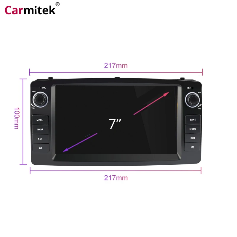Android 10,0 автомобильный dvd-плеер для Toyota Corolla E120 BYD F3 2 Din Автомобильный мультимедийный Стерео gps Авторадио Навигация