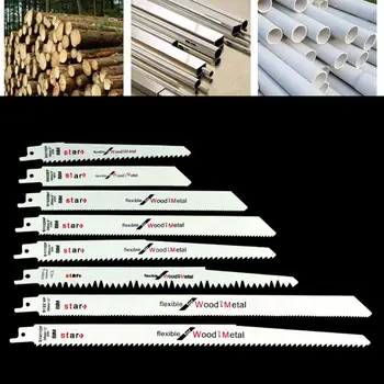 

4/8pcs Assorted Reciprocating Saw Blade Set Fitting for Metal Wood Cutter Tools