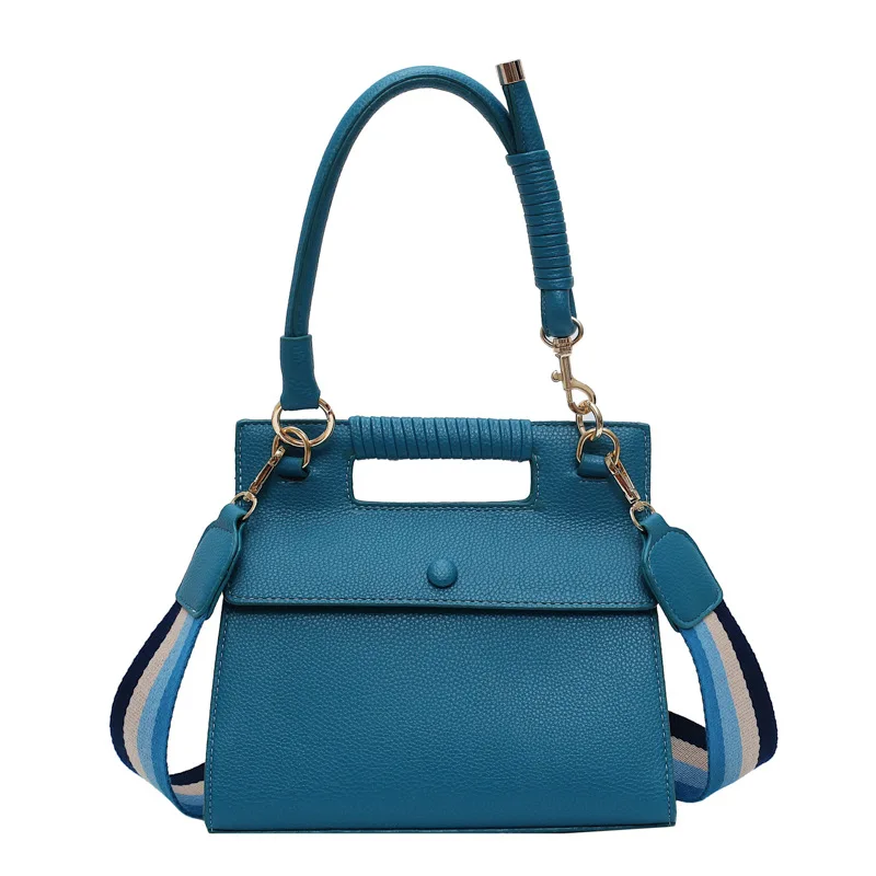 

Wide shoulder strap handbag female 2019 new wave small square bag Korean version of the wild shoulder Messenger bag