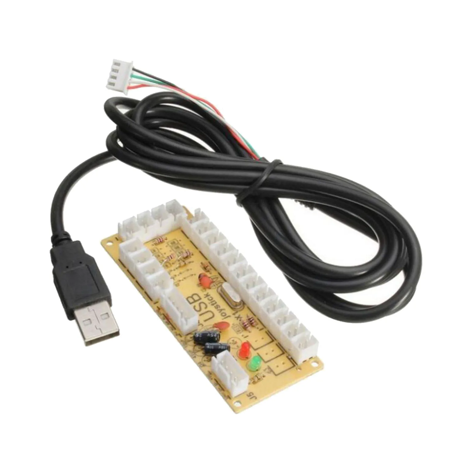 Bevigac Нулевая задержка USB плата Подключения кодировщика с кабелями двухканальный