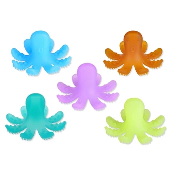 

Cartoon Octopus-Shaped Silicone Teether Baby Teething Toys DIY Nursing Accessories Food Grade Silicone Baby Soothing Molar Teeth