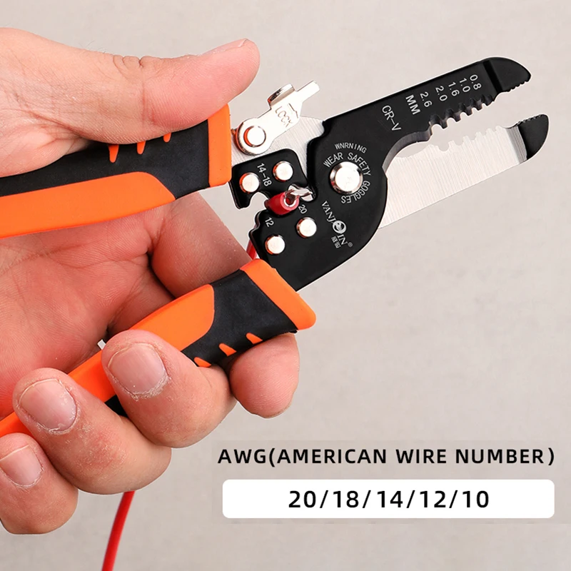 Vanjoin Wire Stripper Crimping Pliers Electrician Tools Alicate Multifuncional Wire Cutter Terminal Tubular Crimper Hand Tools