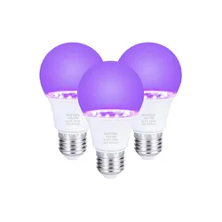 E26 uv blacklight lâmpada led noite luz para clube aquário festa 9w 385 400nm d40 lâmpada uv