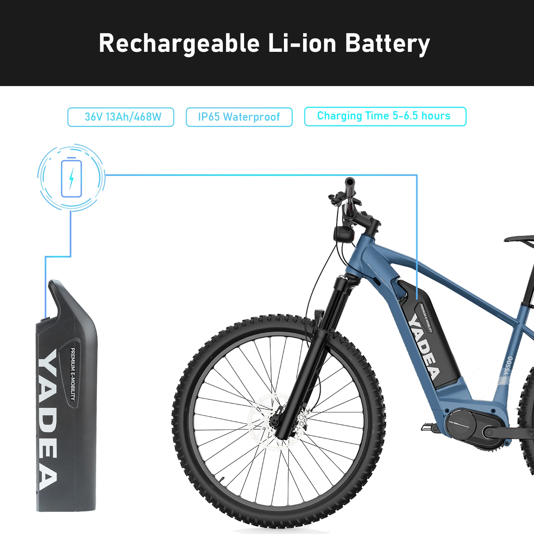 YADEA YS500 27.5 Inch Electric Bicycle 