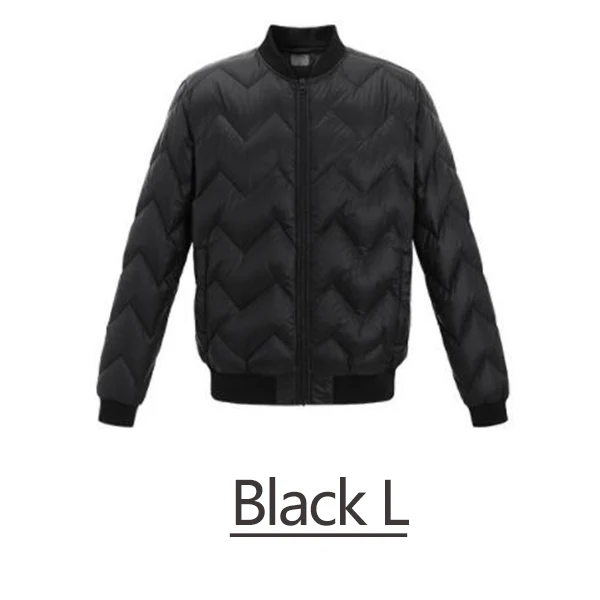 Black L Xiaomi Youpin Uleemark Man легкая куртка на гусином пуху мужская повседневная однотонная Модная стильная три цвета - Цвет: Black L