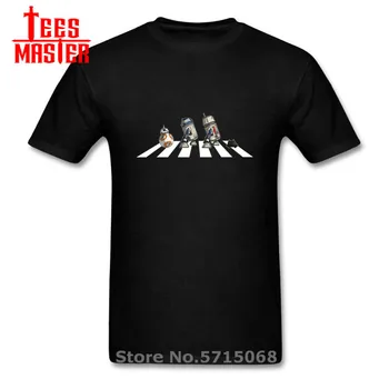 

Parody Abbey Droids T Shirts homme Hot sale Funny JEDI Robots T-Shirt Darth Vader REBEL Tshirt Boys Brand apparel Men's shirt