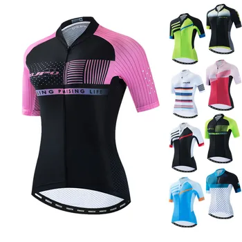 

Women's Cycling Jersey 2020 Pro Team Bike Jersey Anti-UV Bicycle Shirt mtb Tops Racing Sport Cycling Wear Uniform Biking Jersey