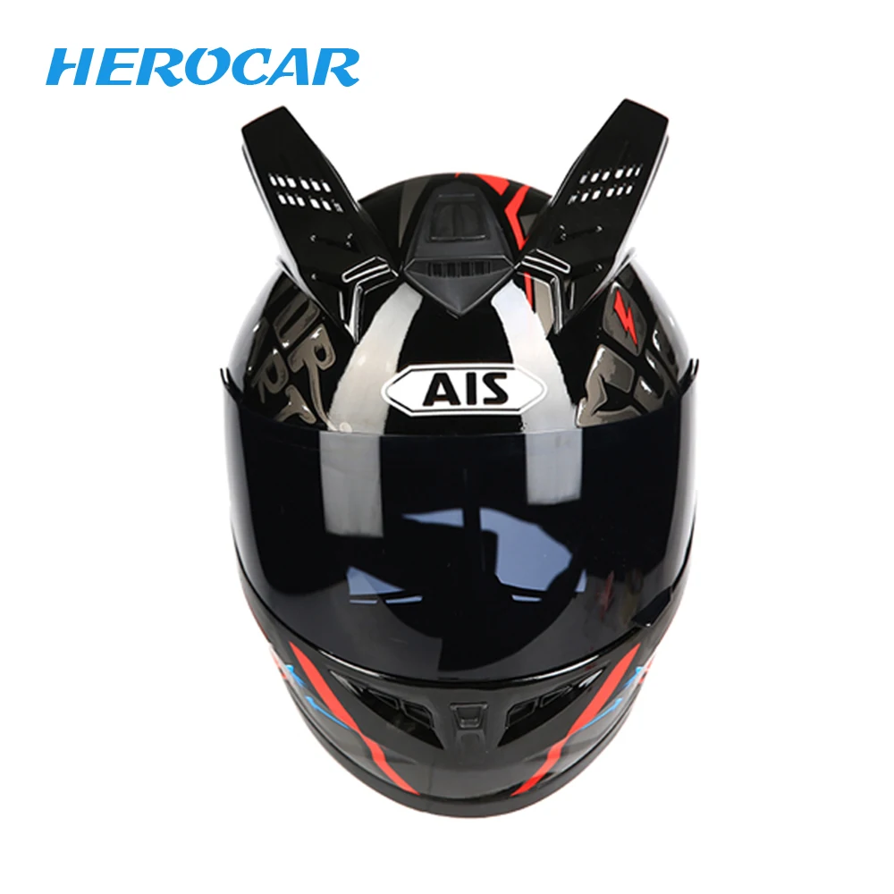 AIS Мото rcycle шлем мотоциклетный шлем cascos para moto с внутренним солнцезащитным козырьком двойные линзы модульный moto cross полный шлем