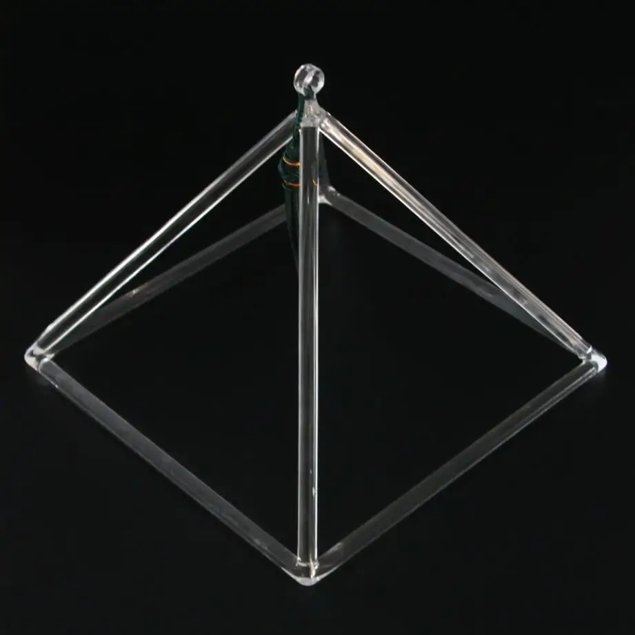3-1" кристалл кварца Поющая пирамида для терапии исцеления и звукового исцеления - Цвет: 11inch