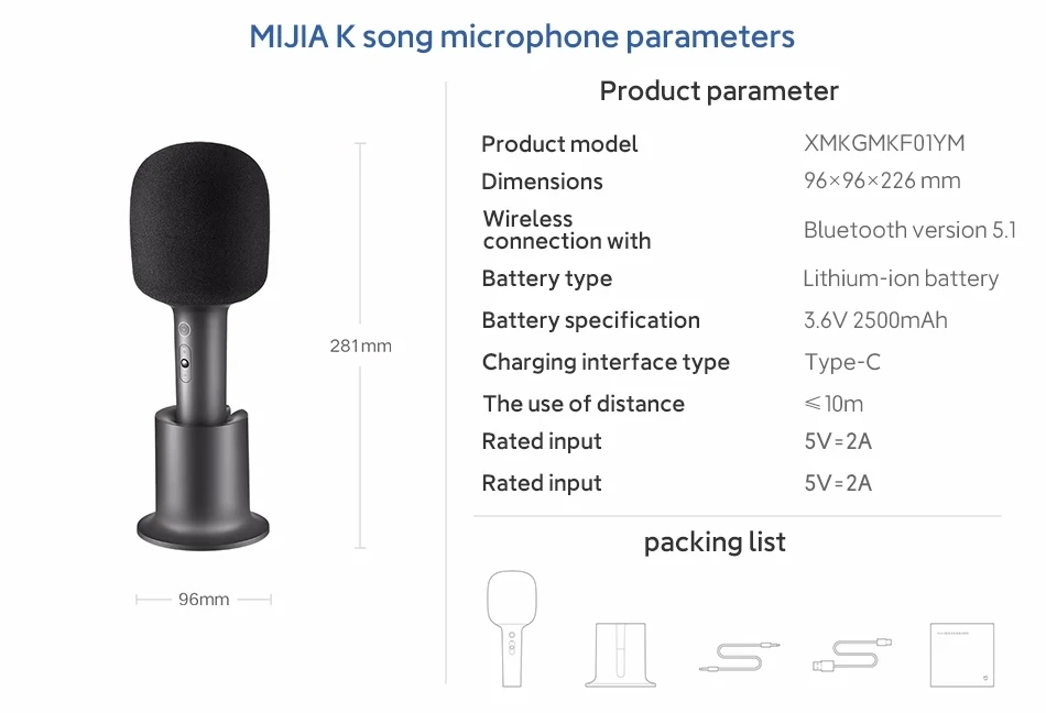 Orignal Xiaomi MIJIA K-song Microphone KTV-level Stereo Sound Effect|Can Double Duet 9 Kinds Of Interesting Sound Effects Newest2022 Original Xiaomi MIJIA K-song Microphone KTV-level Stereo Sound Effect|Can Double Duet 9 Kinds Of Interesting Sound Effects
