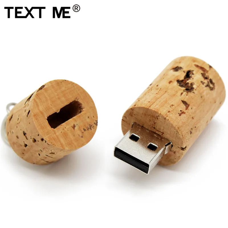 TEXT ME натуральный пробковый деревянный 64 Гб usb флеш накопитель 4 ГБ 8 16 32 usb2.0|USB