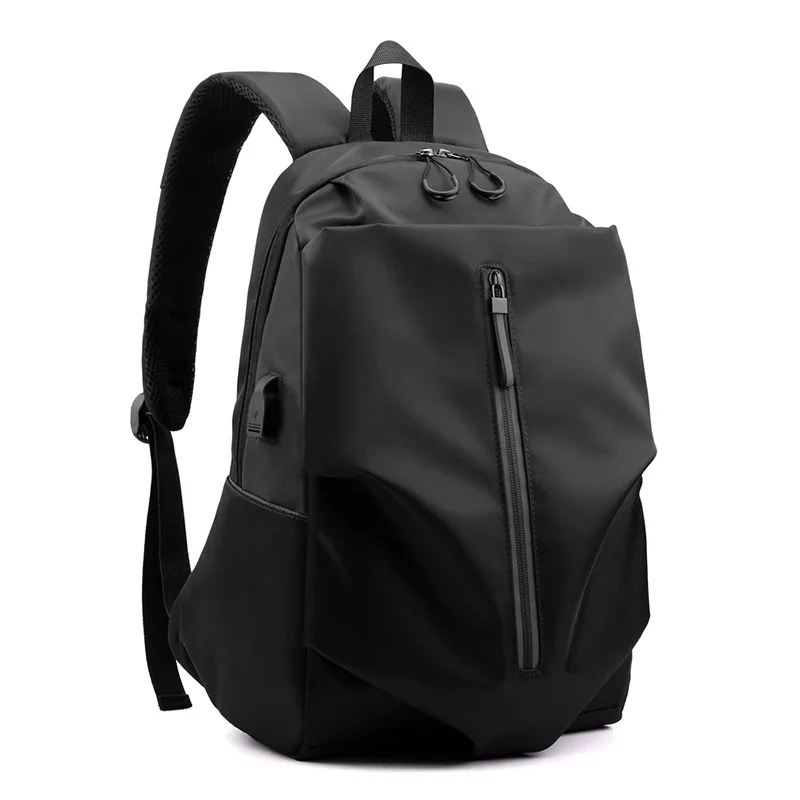 

2020 New Style Backpack Fashion Pleated Backpack Large Capacity USB Charging Computer Bag Schoolbag