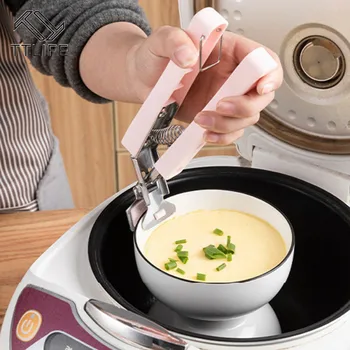 

TTLIFE 4Pcs Multifunctional Anti-scalding Clip Set Take Bowl Clip Tray Device Silicone Insulation Mat Kitchen Aid Tool