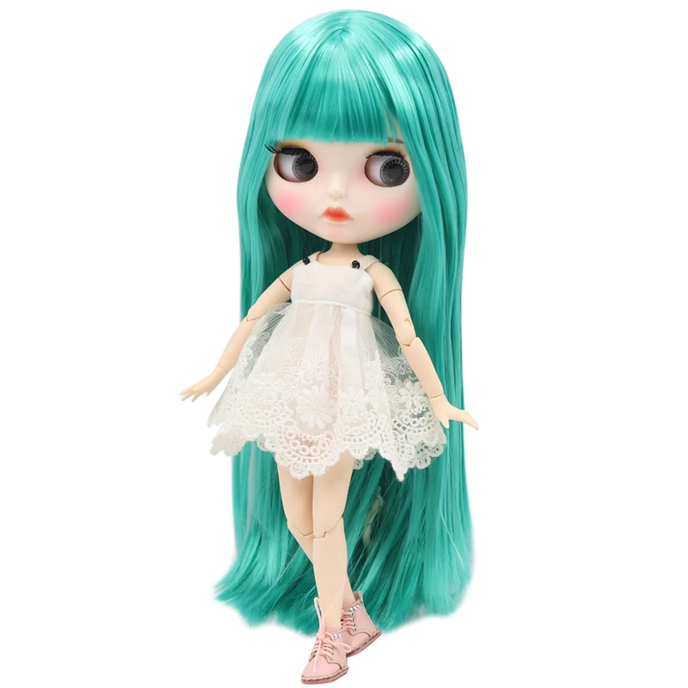 Кукла Blyth ICY DBS с белой кожей шарнирное тело новое матовое лицо зеленые мягкие