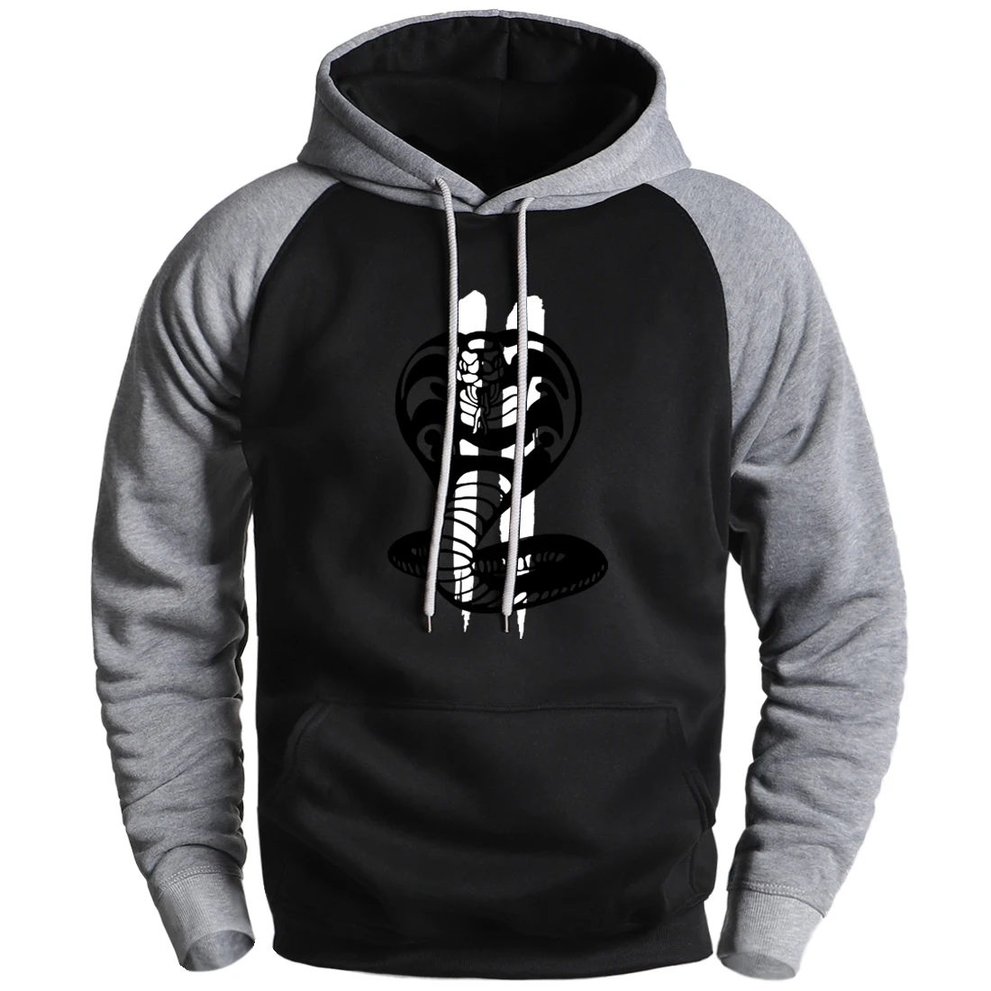 

Warm Fleece Sweatshirt Hooded Fashion Cobar Kai Man High Quality Casual Loose Soft Punk Style Hoodies Autumn Winter Clothing