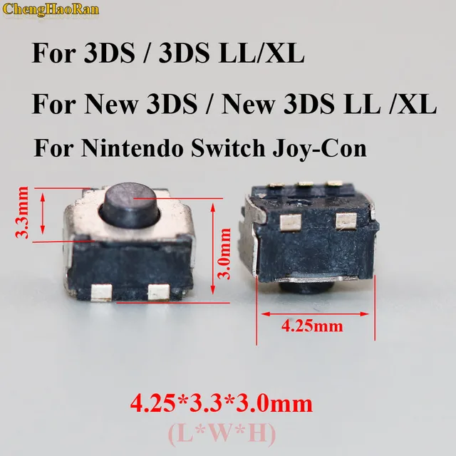 5PCS Imported Micro Switch L R Button for Nintendo Switch LR Button NS Joy-con Joycon Joystick New 3DS XL FPC Terminal connector K
