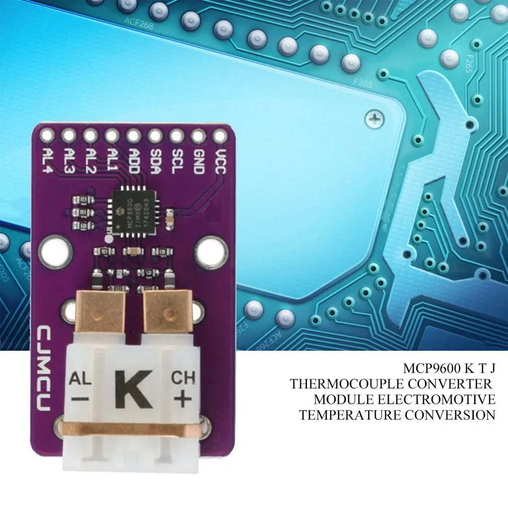 CJMCU-96 MCP9600 Тип K/T/J термопары в цифровой преобразователь модуль дифференциальный вход Интерфейс I2C модуль