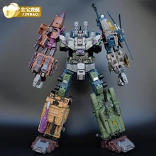 Jinbao oversized bruticus warbotron onslaught brawl fraude explosão fora mmc predaking figura transformação robô brinquedo