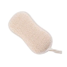 Отшелушивающий коврик люфа Губка из натуральной люфы скруббер щетка закрывает кожу для мужчин и женщин